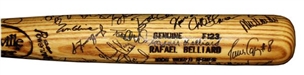 1996  Atlanta Braves Signed World Series Bat 39 Signatures 